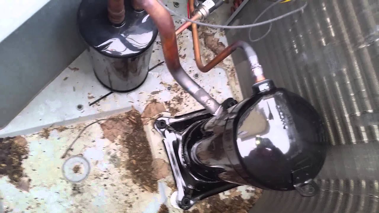 replacing the heat pump compressor