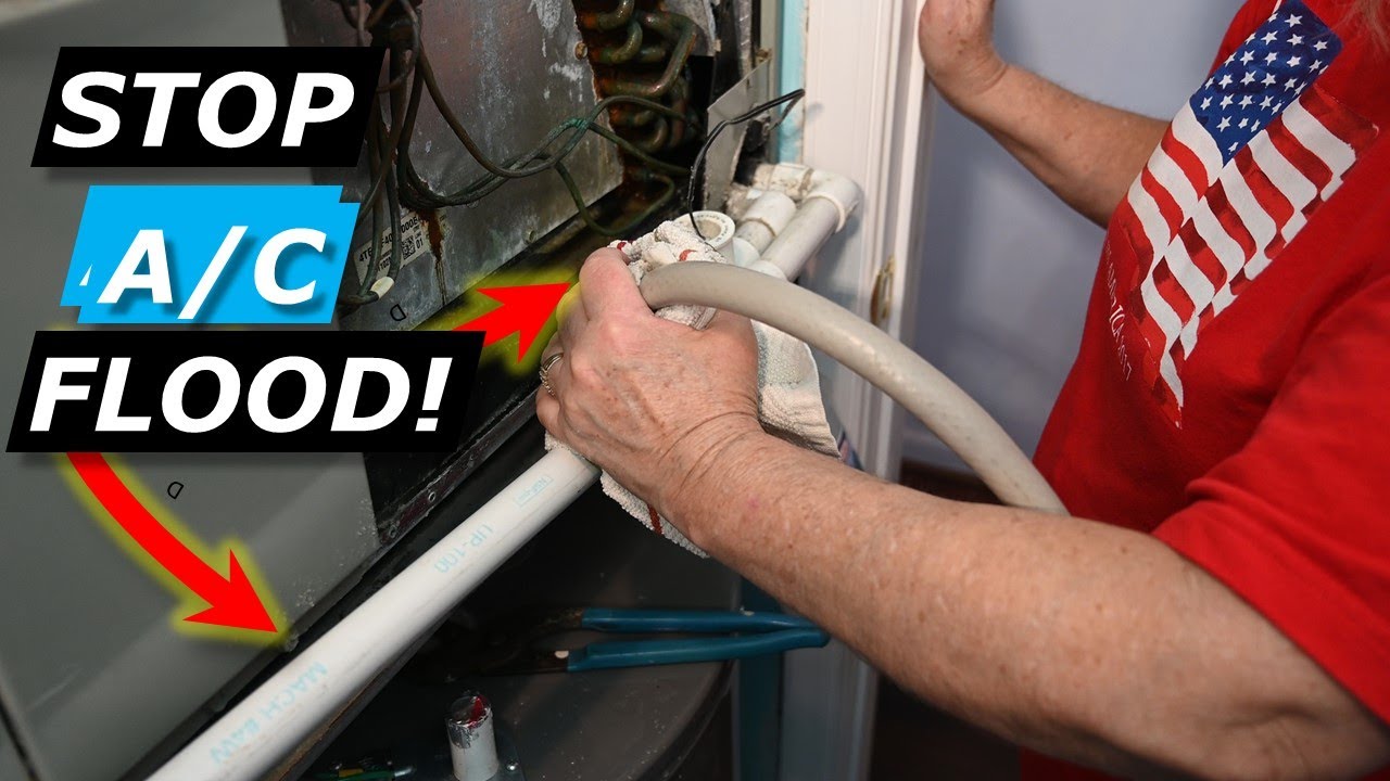 AC Dripping/Won't Turn On?  2 Tips Unclog AC Drain Line Pipe