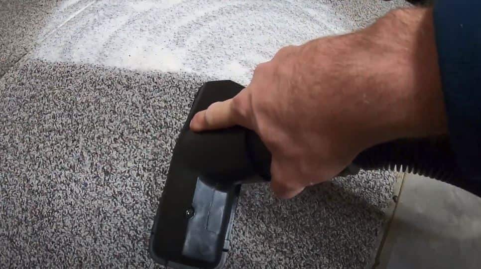 Testing the powerful suction: Craftsman - best vacuum for drywall dust