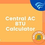 Central AC BTU Calculator