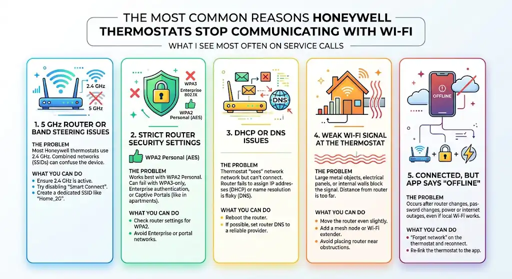The Most Common Reasons Honeywell Thermostats Stop Communicating With Wi Fi
