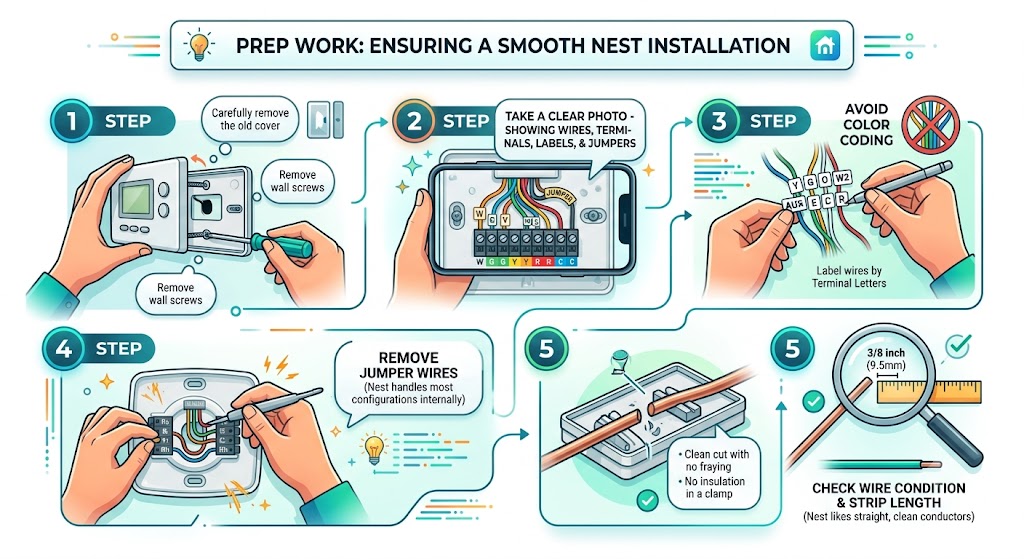 Prep work (this is where most “Nest problems” are prevented)