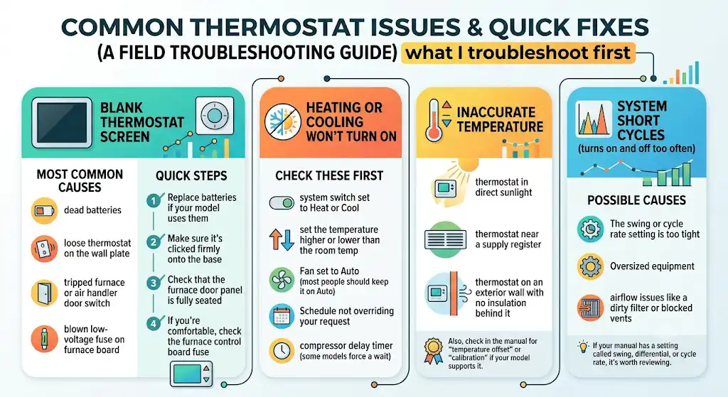 How to program a White Rodgers thermostat (step by step)