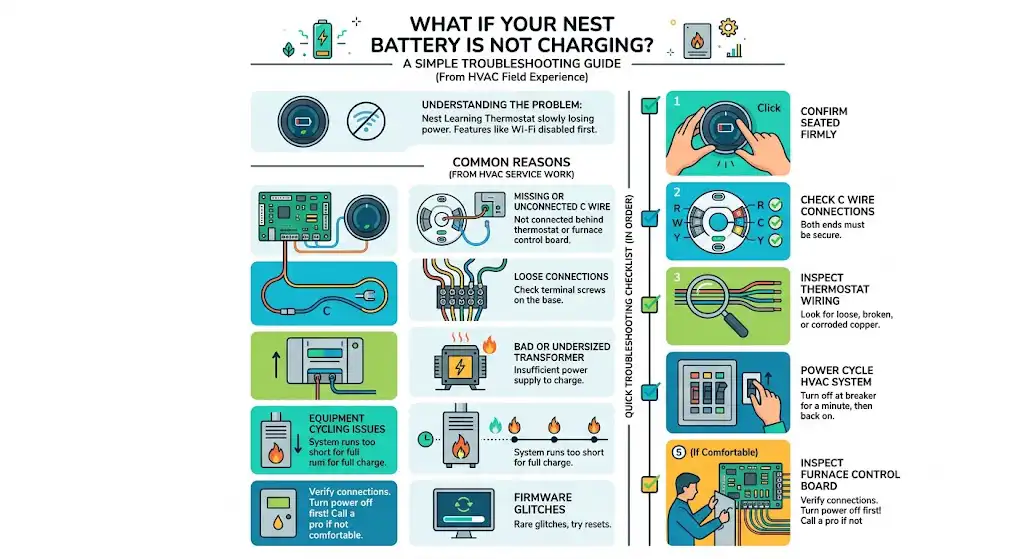What If Your Nest Battery Is Not Charging?