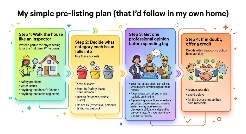 My simple pre-listing plan (that I’d follow in my own home)