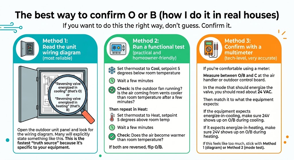 The best way to confirm O or B (how I do it in real houses)