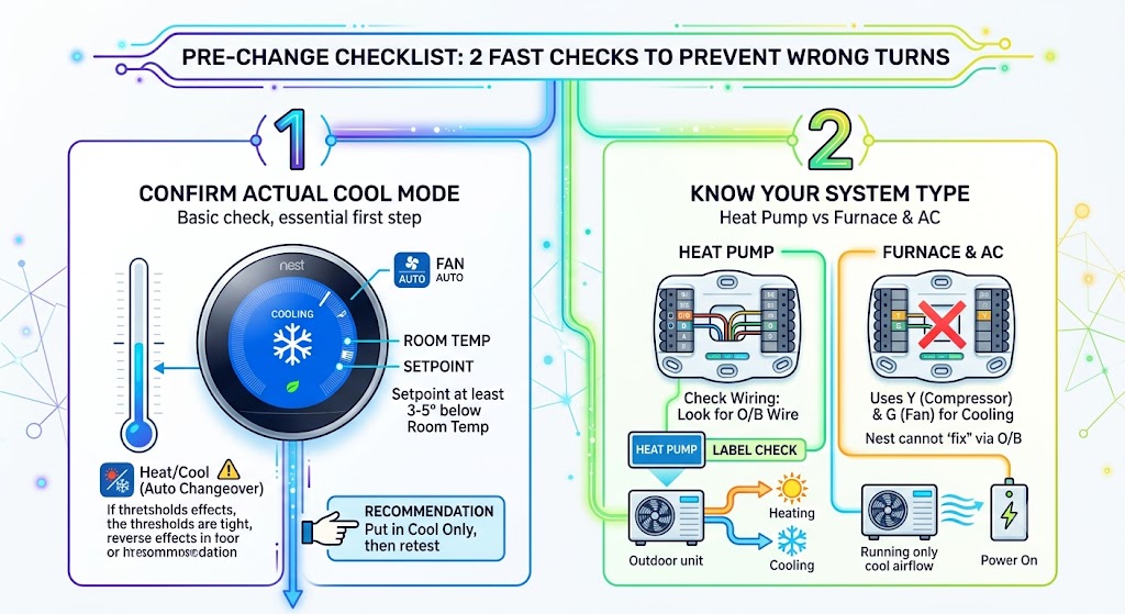 Before you change anything: 2 fast checks that prevent wrong turns