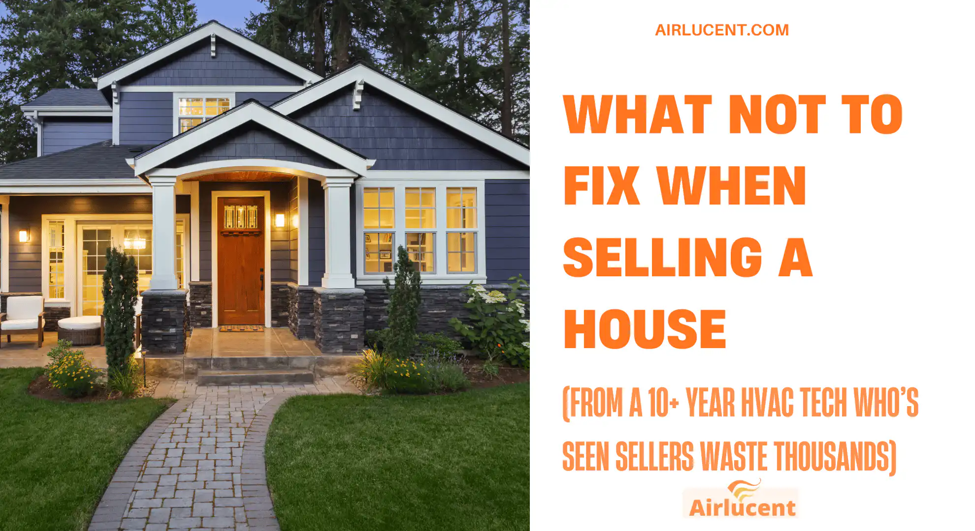 What Not to Fix When Selling a House