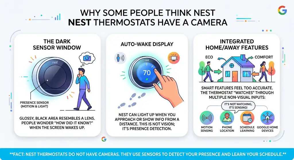 Why so many people think the Nest thermostat has a camera