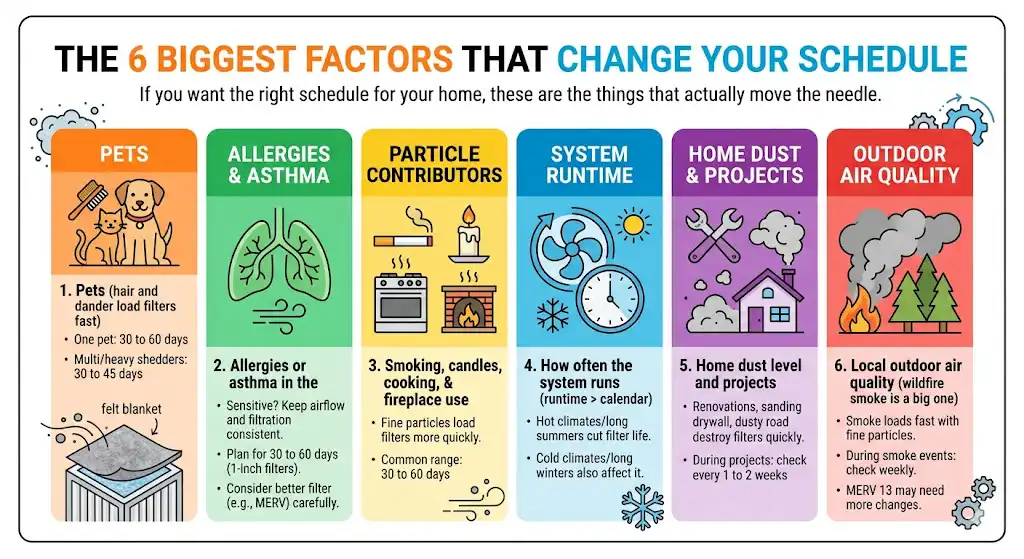 The 6 biggest factors that change your schedule