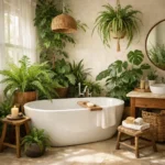 green bathroom