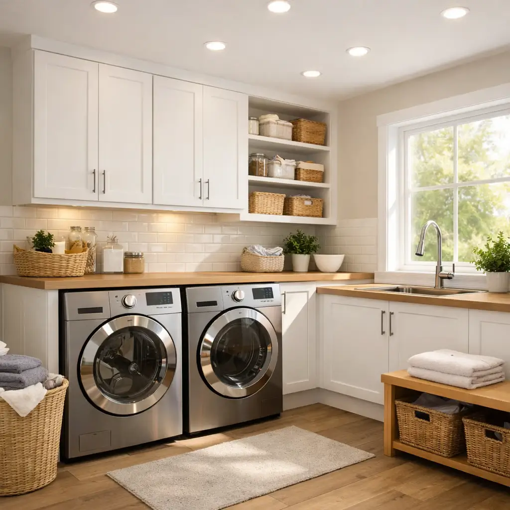 small laundry room makeover