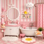 pink retro bathroom
