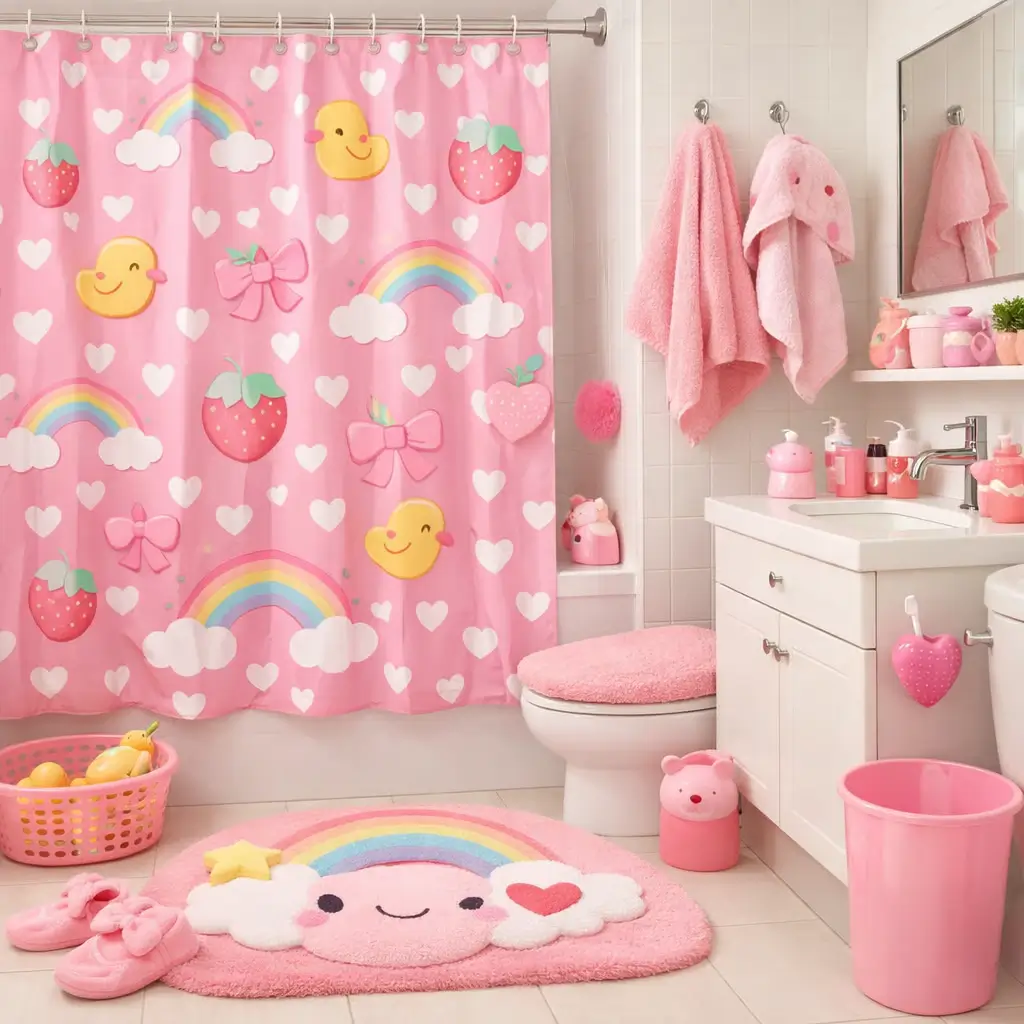 pink bathroom