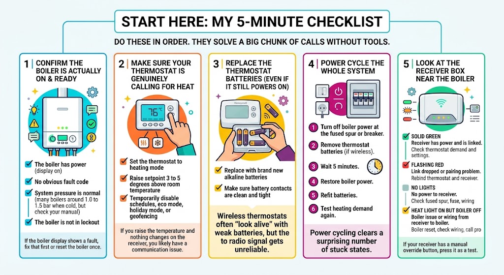 Start here: my 5 minute checklist.