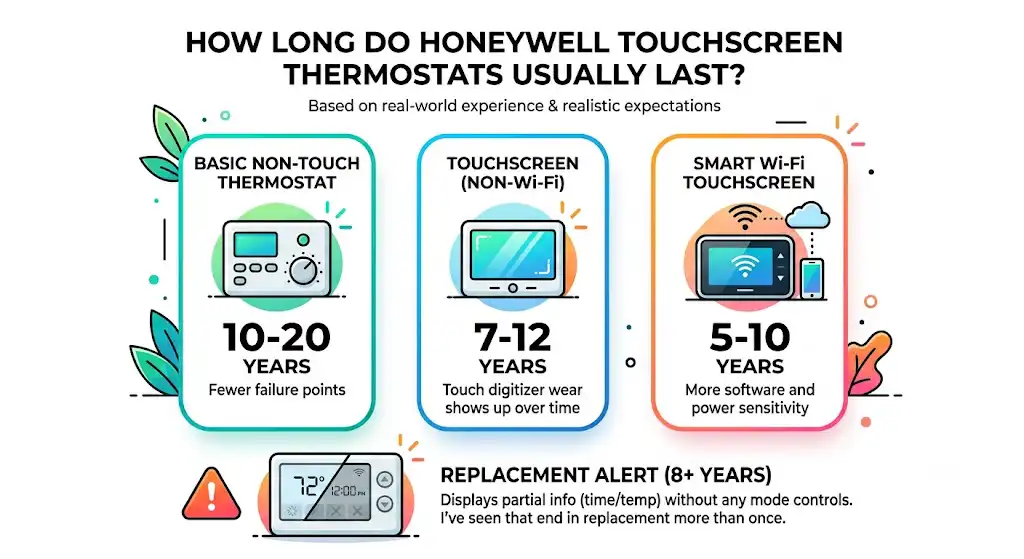 How Long Do Honeywell Touchscreen Thermostats Usually Last?