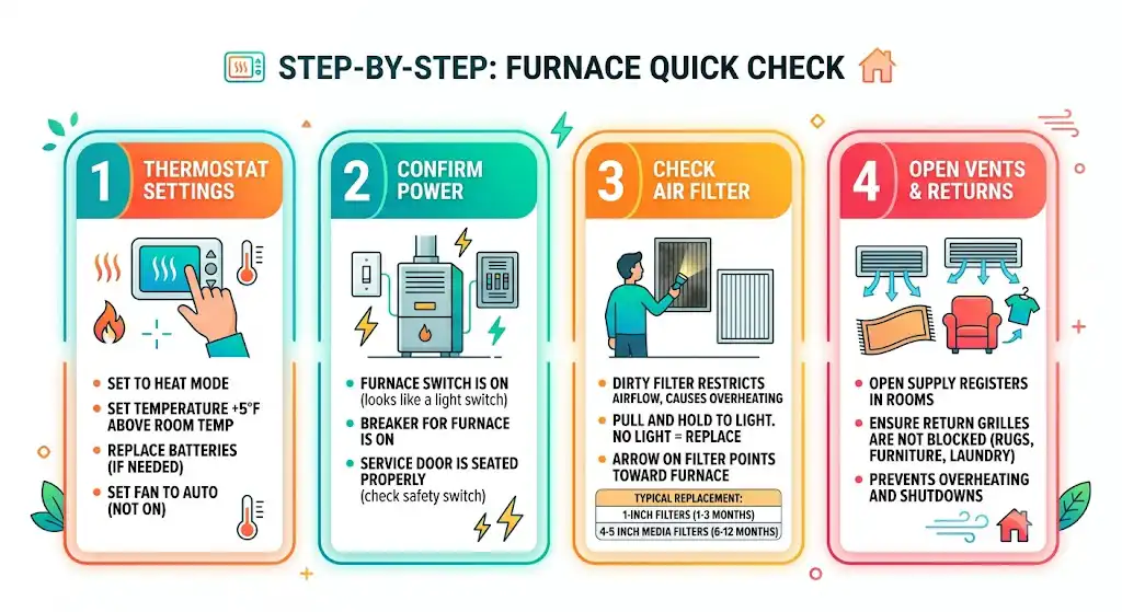 Step-by-step: what I want you to check (in order)