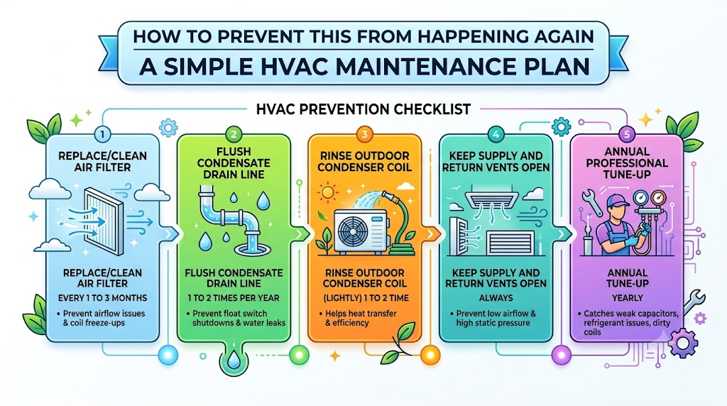 How to prevent this from happening again (simple maintenance plan)