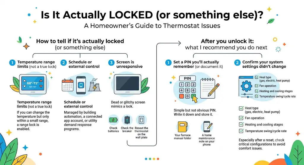 How to tell if it’s actually locked (or something else)