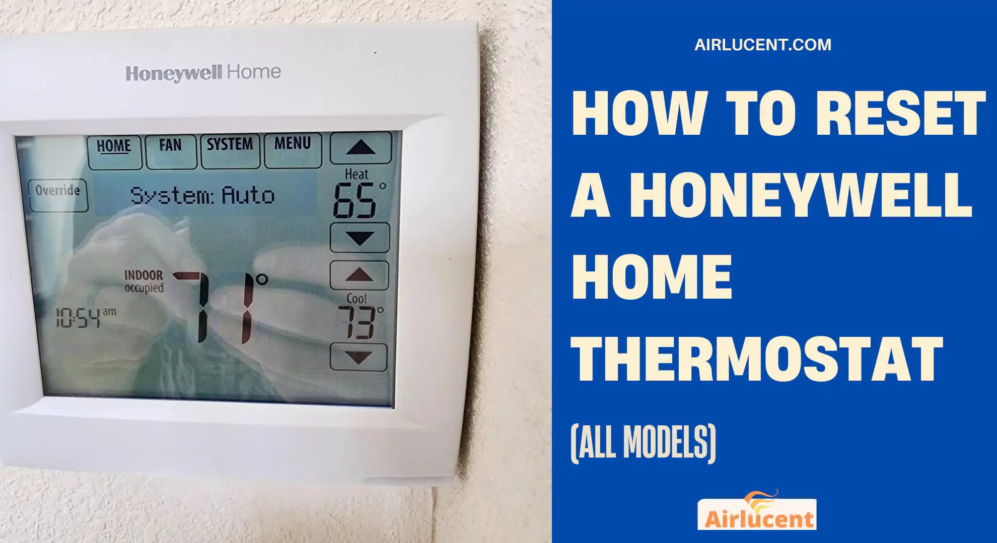 How to Reset a Honeywell Home Thermostat