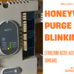Honeywell Purge Light Blinking