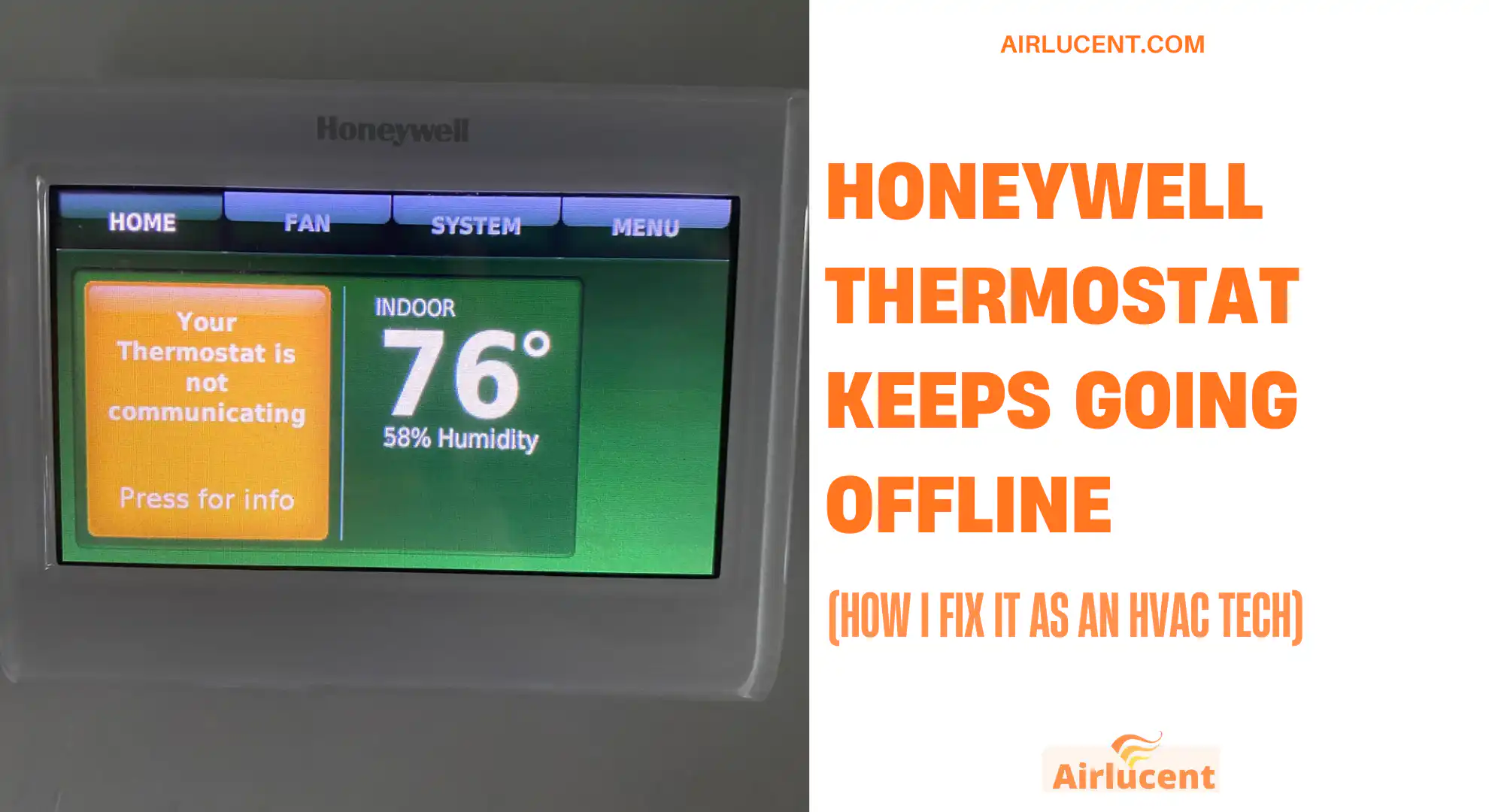 Honeywell Thermostat Keeps Going Offline