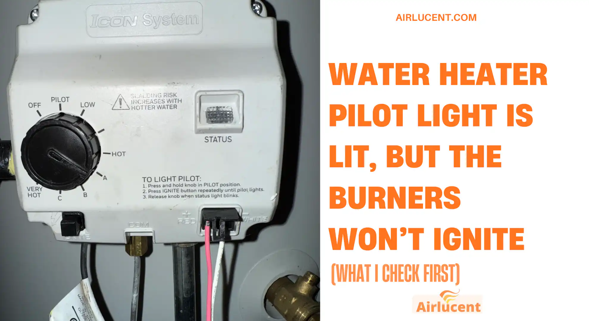 Water Heater Pilot Light Is Lit, but the Burners Won’t Ignite