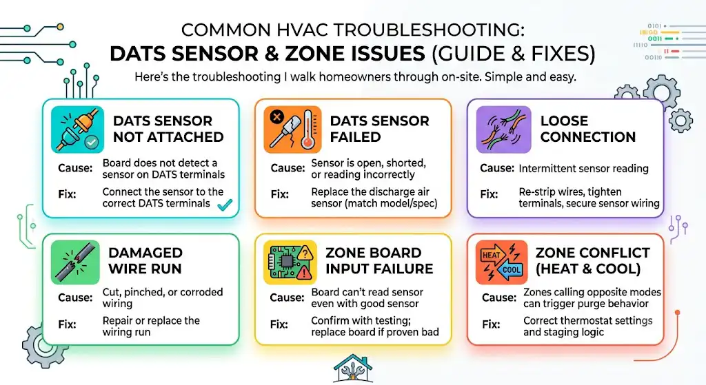 Common causes and fixes (table)