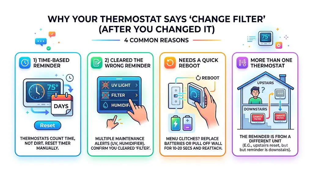 Why It Still Says “Change Filter” After You Changed It