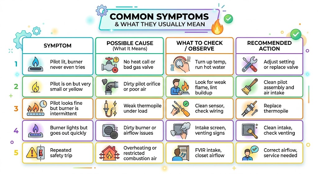 Common Symptoms and What They Usually Mean