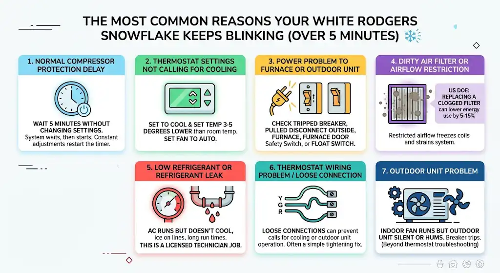 The Most Common Reasons Your White Rodgers Snowflake Keeps Blinking (Over 5 Minutes)