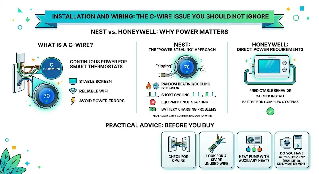 Installation and wiring: the C-wire issue you should not ignore