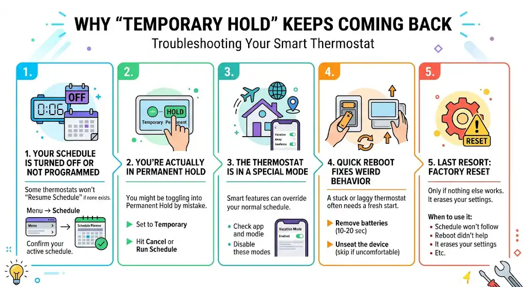 If Temporary Hold keeps coming back