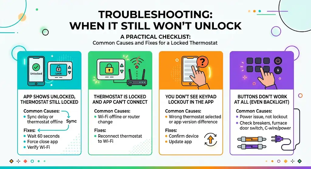 Troubleshooting: When it still won’t unlock