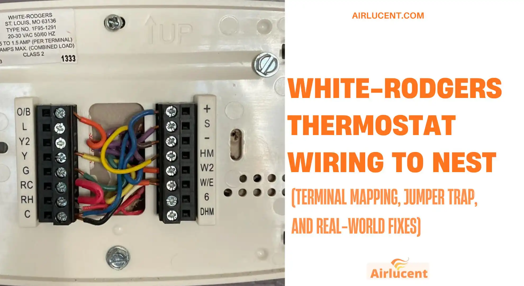 White-Rodgers Thermostat Wiring to Nest