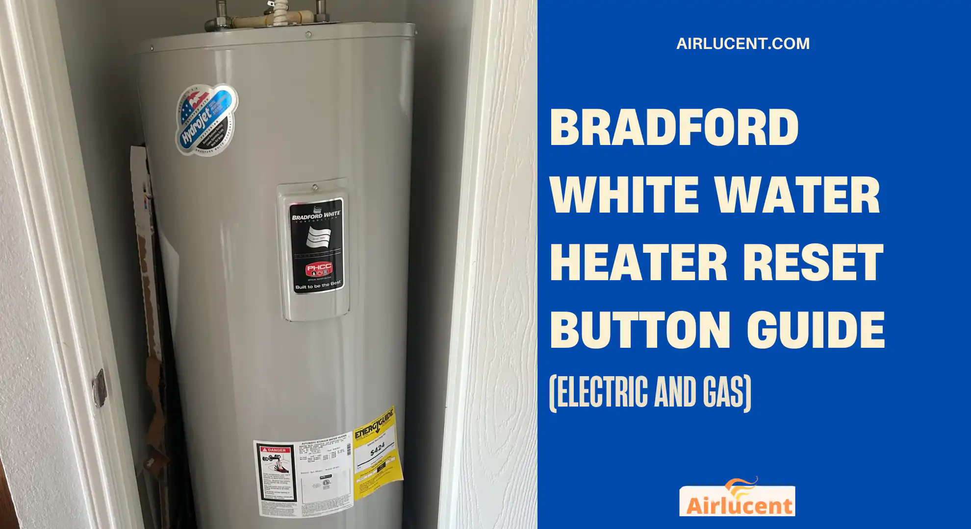 Bradford White Water Heater Reset Button Guide (Electric and Gas)