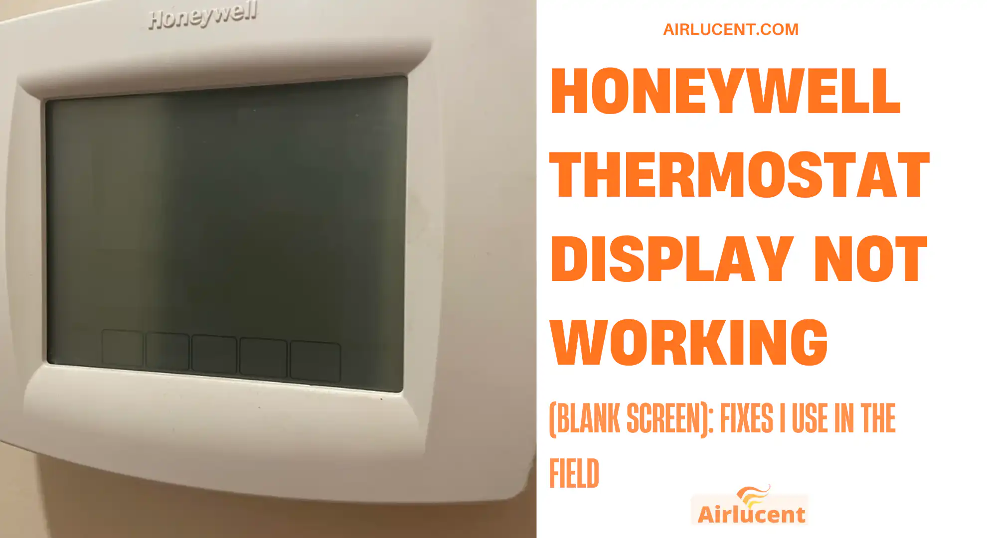 Honeywell Thermostat Display Not Working
