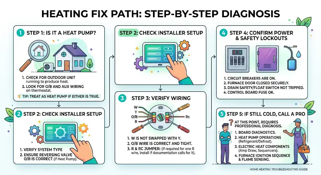Step-by-step fix path (the order I’d do this in your home)