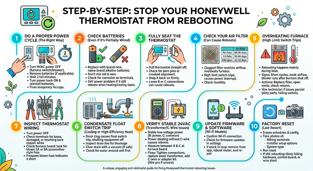 Step-by-Step: Stop Your Honeywell Thermostat From Rebooting