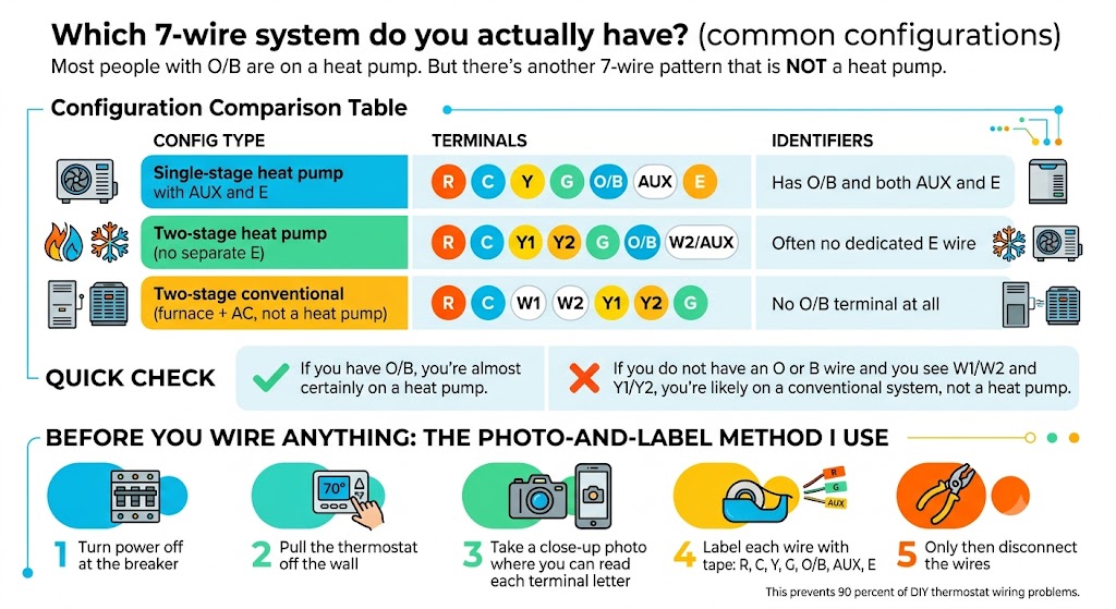 Which 7-wire system do you actually have? (common configurations)