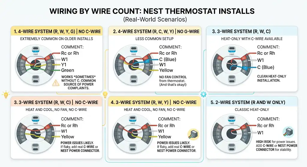 Wiring by wire count (real-world scenarios)